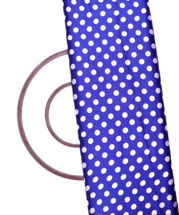 royal blue print satin fabric